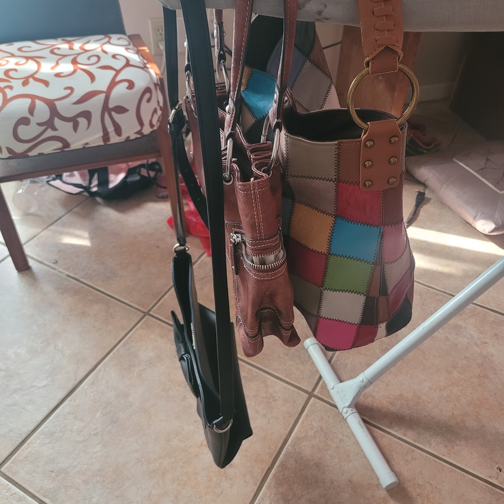 Karl Lagerfeld Multicolor Patchwork and Black Bags